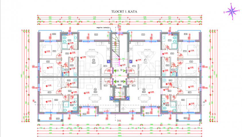 ISTRIEN, TAR - 2BR+DB, 70,37M2 NEUES GEBÄUDE 1. STOCK