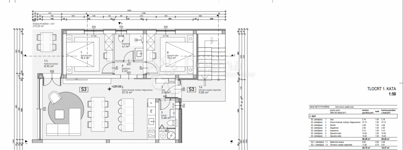 Flat Poreč, 107,76m2