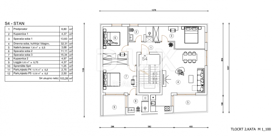 ISTRA, PULA - Penthouse 93, 15m2! PRILIKA