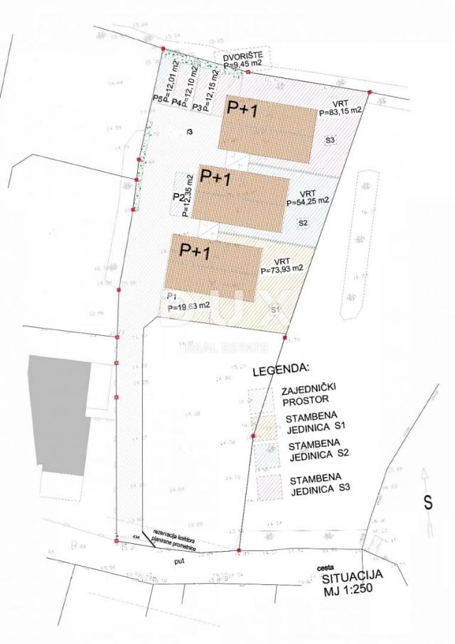 ŠIBENIK, BRODARICA - Predivna triplex kuća s dvorištem na mirnoj lokaciji S1