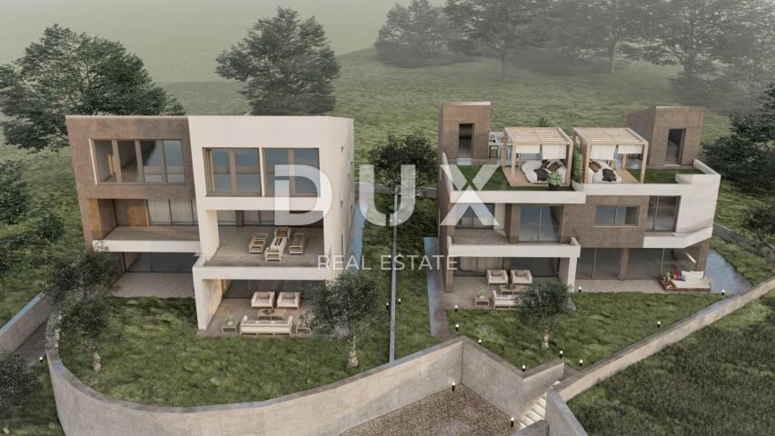 OPATIJA, MATULJI - building land 1660m2 WITH 2 BUILDING PERMITS!!! with sea view for residential bui