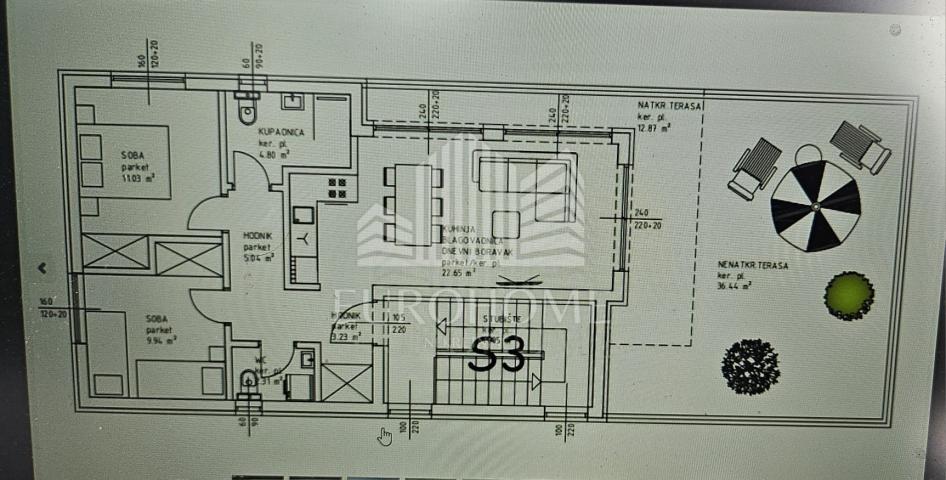 Wohnung Sabunike, Privlaka, 94,52m2