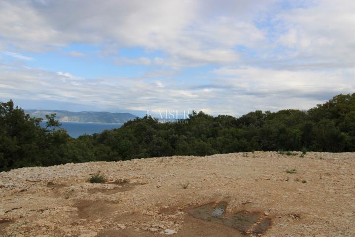 Rabac - Grundstück mit beeindruckender Aussicht, 1.015 m2