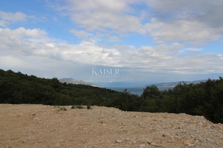 Rabac - Grundstück mit beeindruckender Aussicht, 1.015 m2