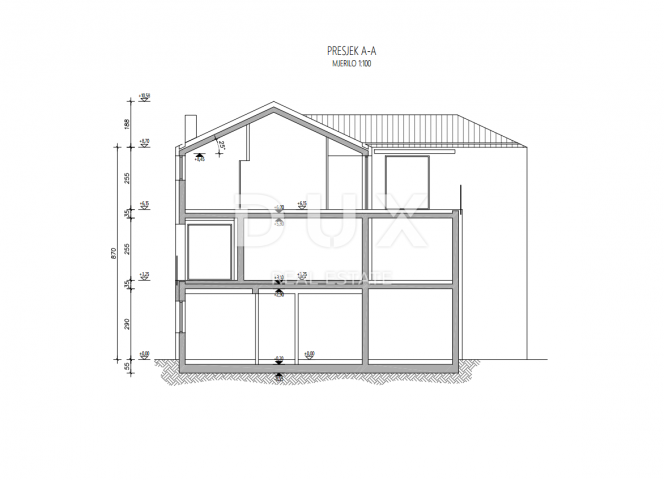 RIJEKA, VIŠKOVO - Baugrundstück 801 m2 für ein Wohnhaus - Wohnungen / Apartments / Einfamilienhaus /