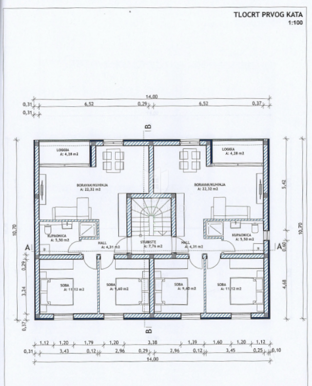 Poreč, surroundings, apartment in a new building with a garden