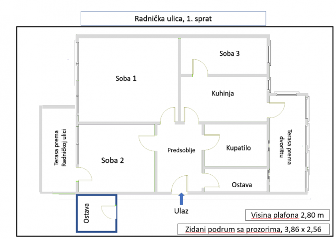 NOVI SAD - CENTAR - 84. 00 m2