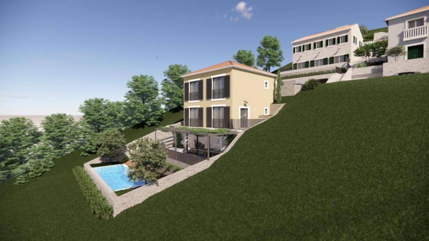 Urbanized land for sale, 2200 m2 (GBA: 1335 m2), Tivat, Gornja Lastva