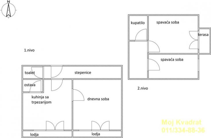 Čukarica, Banovo brdo - Požeška, 75m2