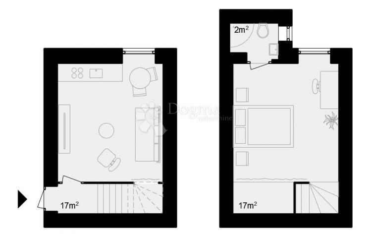 Flat Donji grad, Donji Grad, ilica 137, 36m2