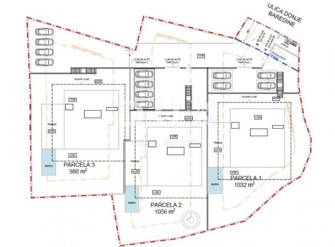 ISTRIEN, BUJE - Grundstück mit Konzeptentwurf für 1 Villa, in der Nähe von Novigrad und Umag