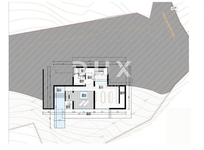 ISTRIEN, BUJE - Grundstück mit Konzeptentwurf für 1 Villa, in der Nähe von Novigrad und Umag