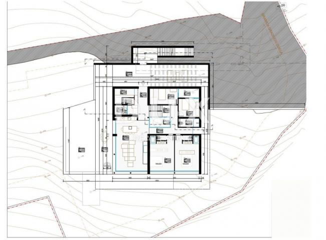 ISTRIEN, BUJE - Grundstück mit Konzeptentwurf für 1 Villa, in der Nähe von Novigrad und Umag