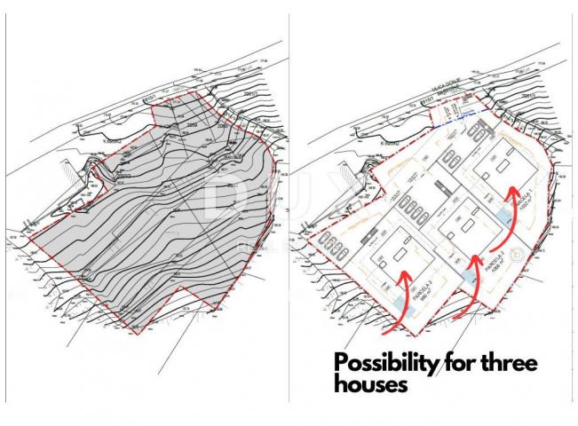 ISTRIEN, BUJE - Grundstück mit Konzeptentwurf für 1 Villa, in der Nähe von Novigrad und Umag