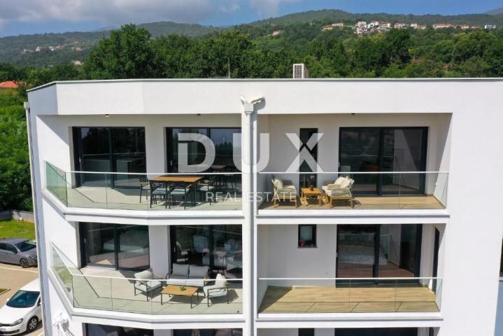 OPATIJA, IKA - letzte Wohnung im Neubau 99m2 + Dachterrasse 66m2, Panoramablick auf das Meer