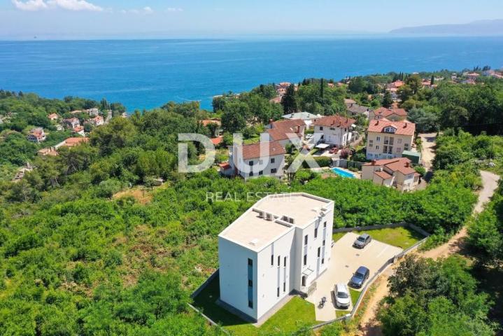 OPATIJA, IKA - posljednji stan u novogradnji 99m2 + krovna terasa 66m2, panoramski pogled na more