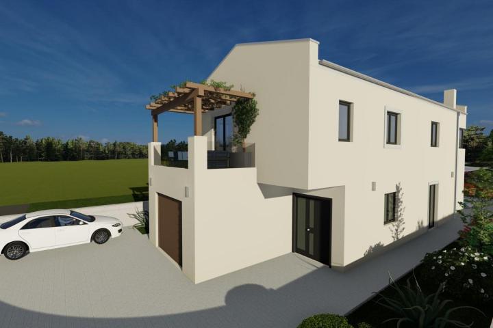 Istra, Svetvinčenat - kvalitetna moderna villa 180 m2 s bazenom 24 m2 - visoki roh bau