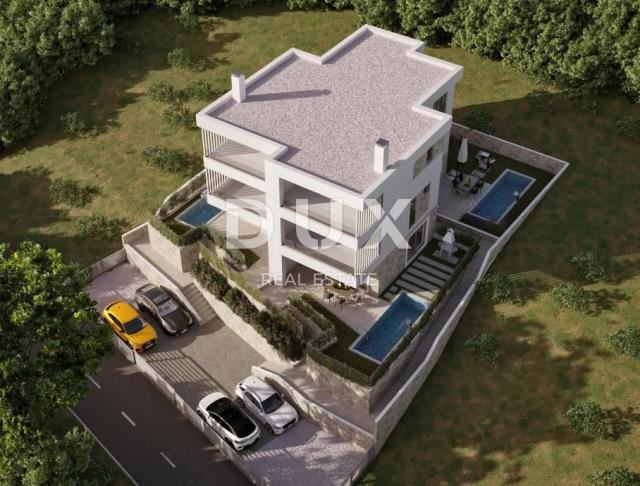 CRIKVENICA, JADRANOVO - Three-story apartment with a pool in a new building in an exclusive location