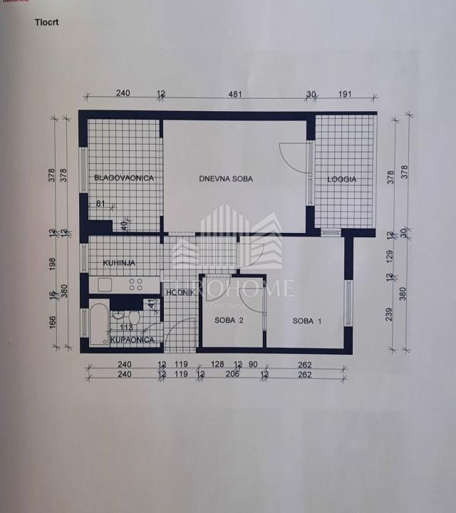 Trosoban namješten stan 64m2, Gajnice