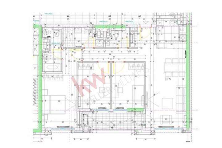 
				Izuzetan poslovno-kancelarijski prostor u Wellport kuli, 97m2 + garažno mesto
			