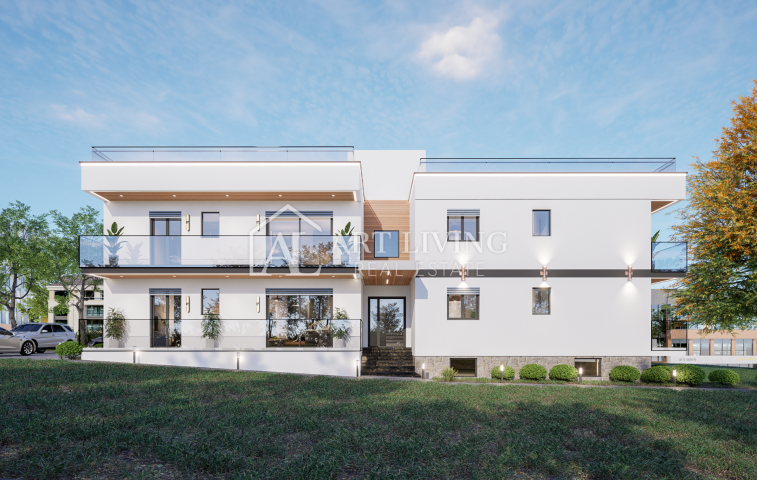 Istrien, Umag - Umgebung - attraktive Wohnung mit Dachterrasse und Meerblick - NEUBAU