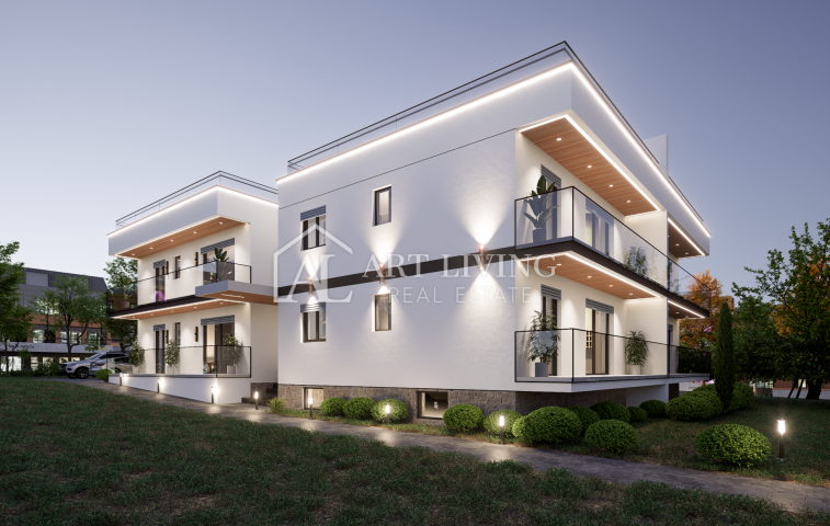 Istrien, Umag - Umgebung - attraktive Wohnung mit Dachterrasse und Meerblick - NEUBAU