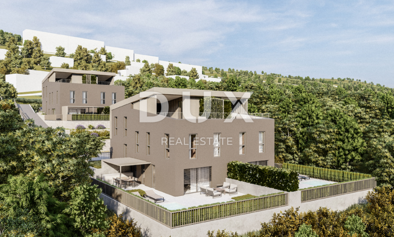 RIJEKA, KOSTRENA – exklusive Wohnung mit Pool – Neubau mit Panoramablick auf das Meer! GELEGENHEIT!