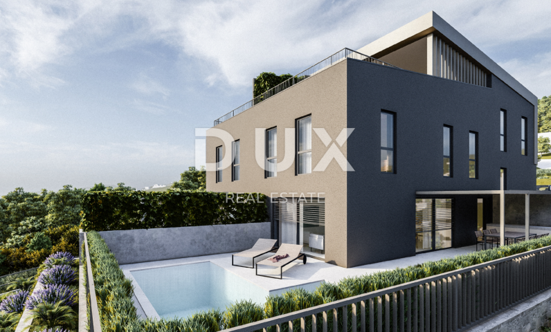 RIJEKA, KOSTRENA - exklusive Wohnung mit Pool - Neubau mit Panoramablick auf das Meer! GELEGENHEIT!