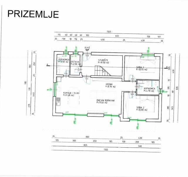 Građevinsko zemljište 400 m2 s idejnim projektom. 