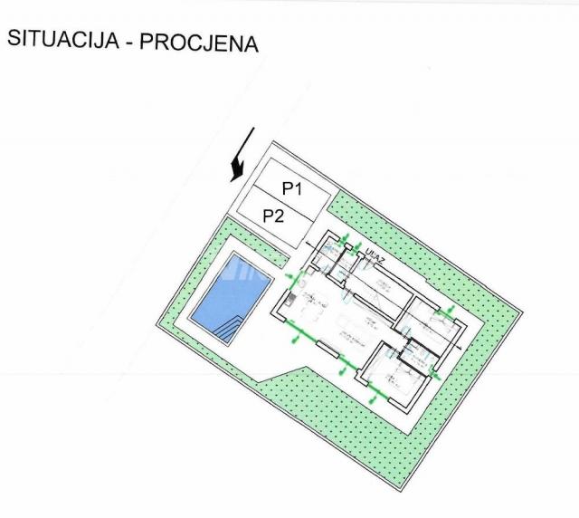 Građevinsko zemljište 400 m2 s idejnim projektom. 