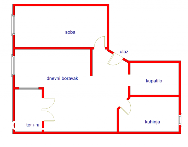 2 Dvosoban stan NOVI SAD, 118450€