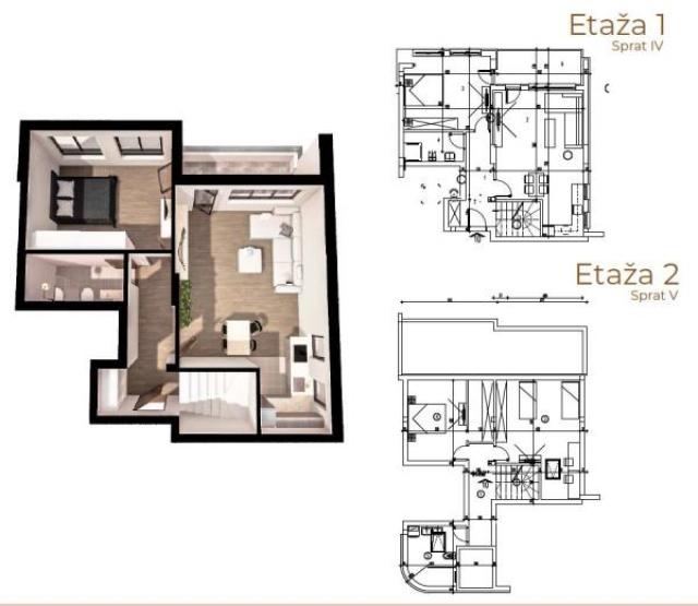 Duplex u novogradnji sa PDV-om na odličnoj lokaciji u centru u zgradi sa Sm ID#4110