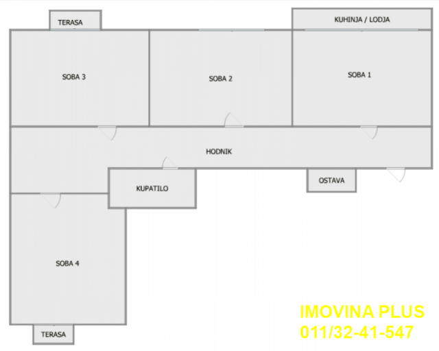 Savski venac, Centar - Sarajevska, 89m2