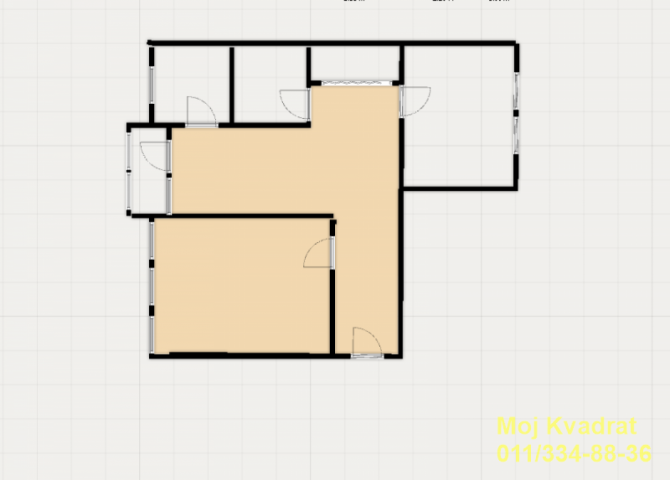 Novi Beograd, Blok 61 - Dušana Vukasovića, 63m2