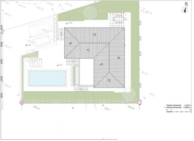 Building land Sale of construction land with a project, Bibići.