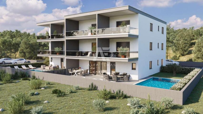 Novigrad, Wohnung in einem Neubau mit Meerblick! ID 600