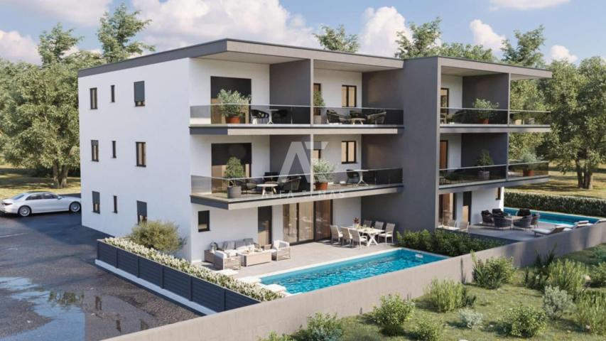 Novigrad, apartman u novogradnji sa pogledom na more! ID 600