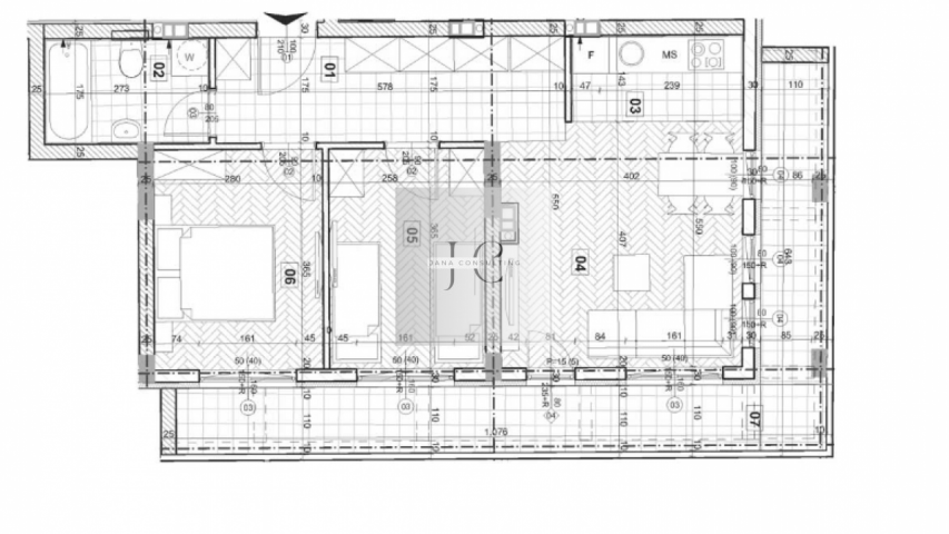 Trosoban stan na prodaju, Telep, Kotorska, 70m²