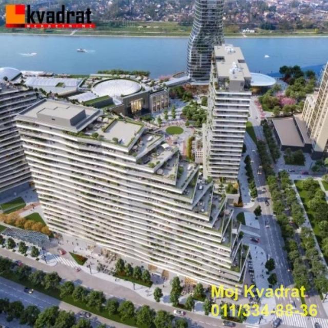 Savski venac, Beograd na vodi - BW Bella, 78m2 - RIVERVIEW - LEPOTA LUKSUZNOG STANOVANJA