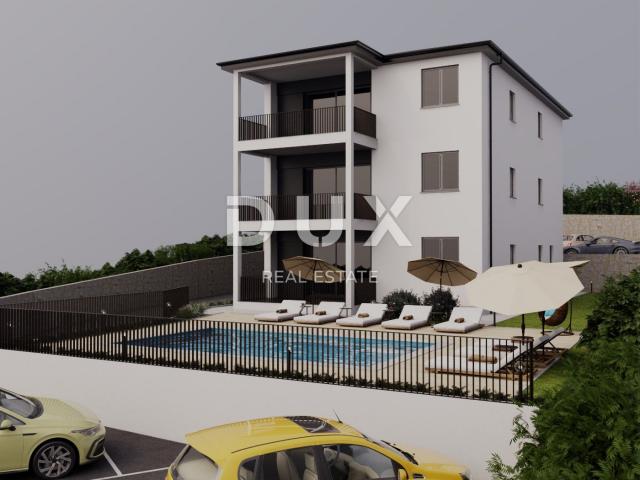 OPATIJA, IKA - größere Wohnung in einem neuen Gebäude mit Pool, separater Terrasse und wunderschönem