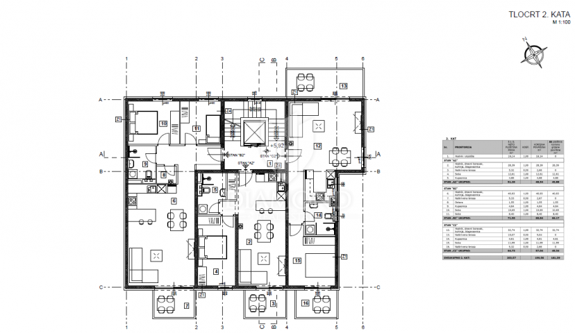 Wohnung Poreč, 73,31m2