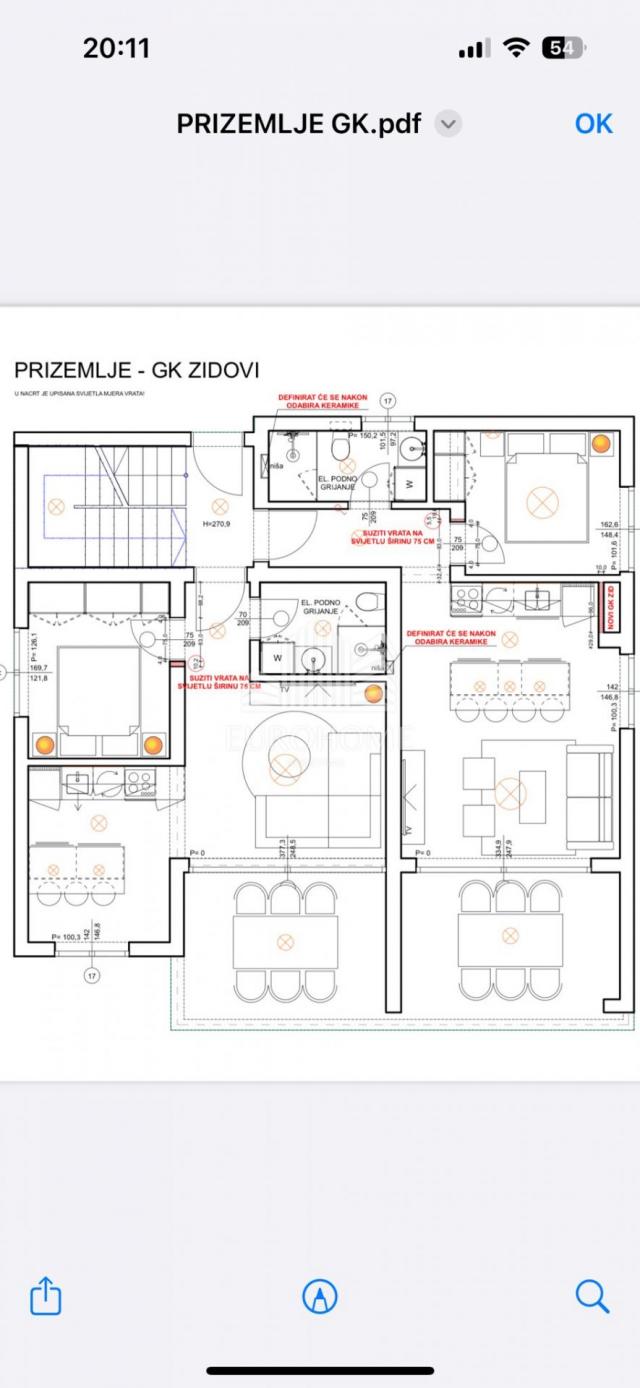 Wohnung Petrčane, Zadar - Okolica, 45,08m2