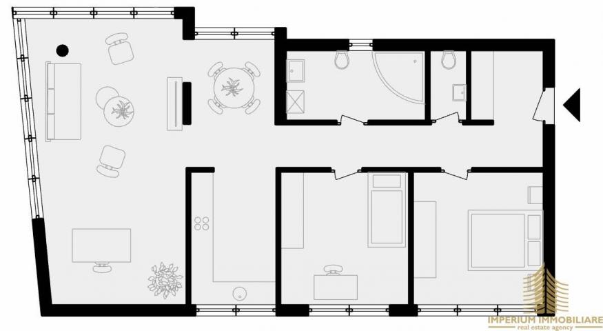 Šestine, 75m2, NOVOGRADNJA, 3-sobni, open space, I kat, garaža, Dedići