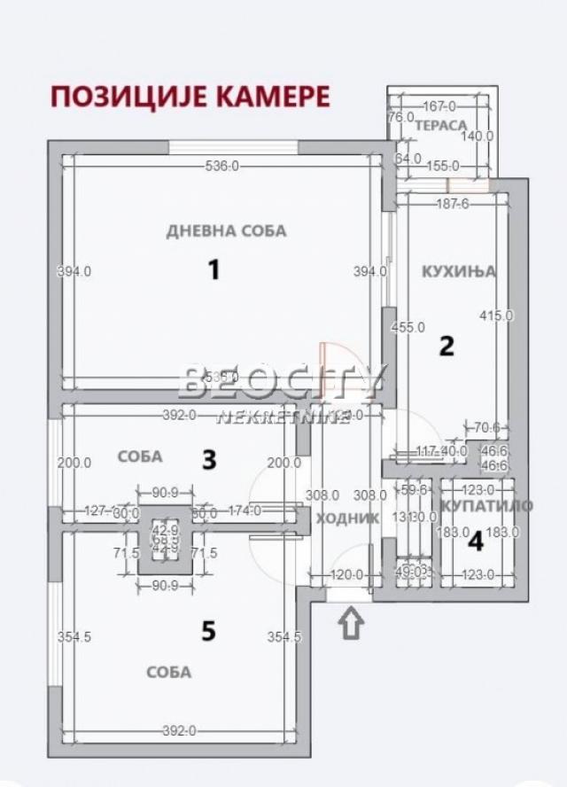 Novi Beograd, Stari Merkator, Bulevar Mihajla Pupina, 3. 0, 58m2, 180000EUR