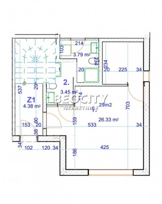 Novi Sad, Veternik, , 1. 5, 30m2, 43000EUR