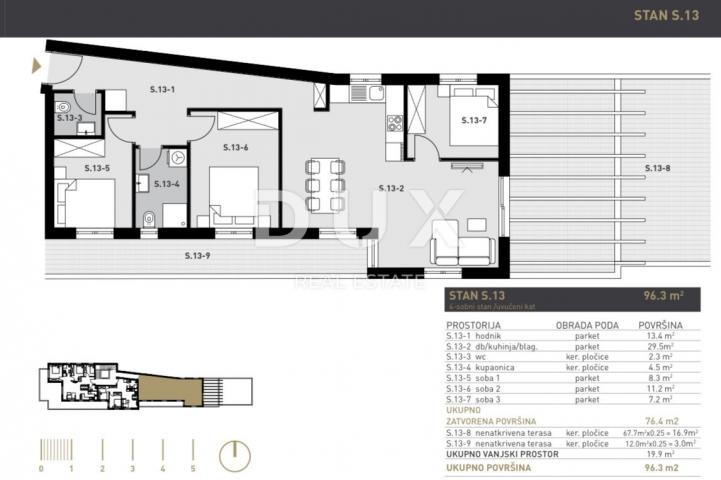 ZAGREB, DONJA DUBRAVA - Neubau, Wohnung S13 96,3 m²