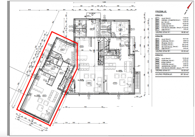 Opatija, Pobri - Luxurious three-story apartment with garden and swimming pool for rent (A)