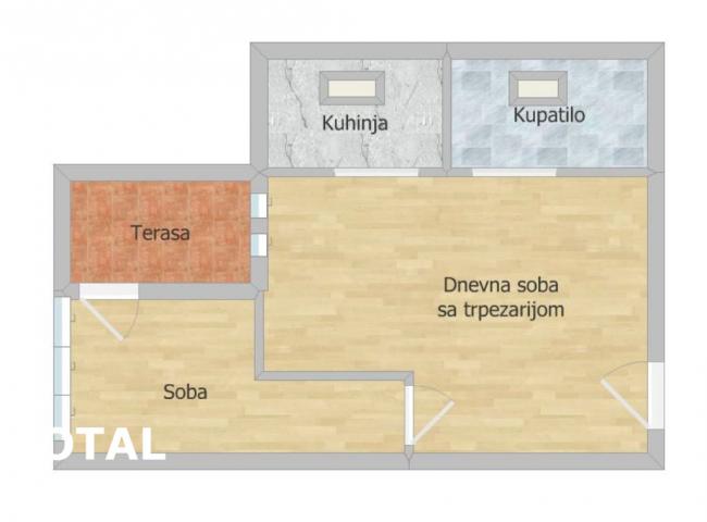 1. 5 Jednoiposoban stan NOVI SAD, 82400€