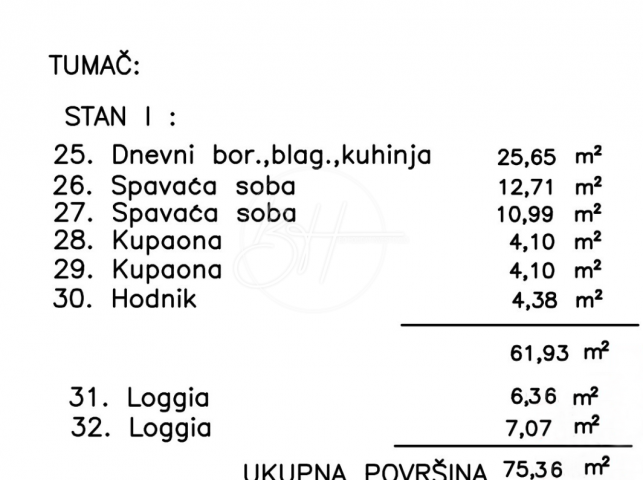 Trosoban stan u novogradnji, Veli Vrh, Pula