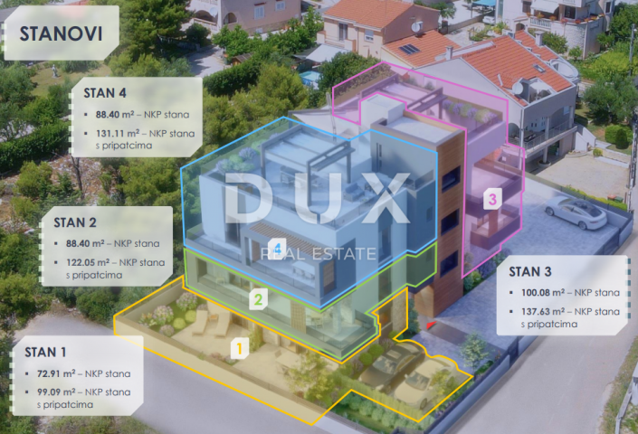 ZADAR, SKROČINI - Luksuzni penthouse s vrhunskim tehnologijama i nevjerojatnim pogledom na more i Za